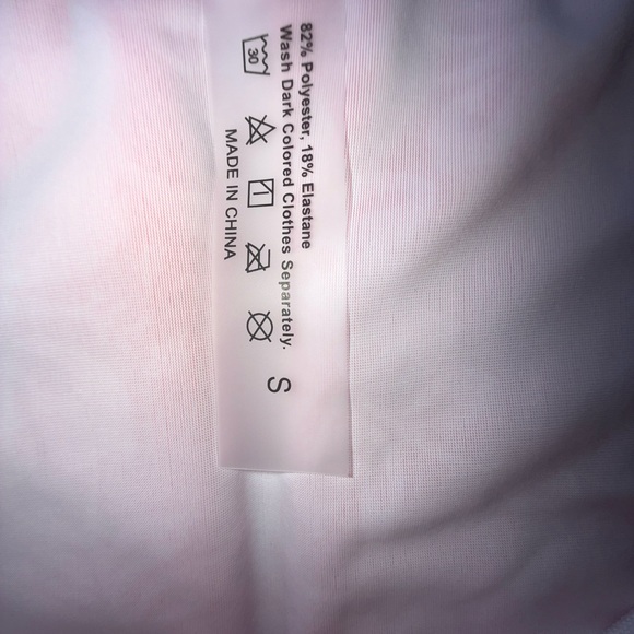 👙2 Swim Mod hot pink floral and baby pink ribbed bikini NWOT size small women 👙 - Picture 9 of 11